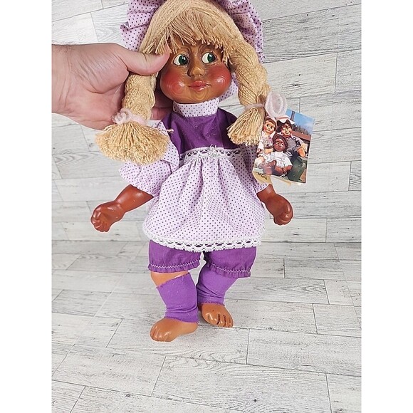 Vintage NABER KIDS Doll WOOD CHIPS & RESIN Sissi Rare COA ATTACHED Toddler 18" - Picture 7 of 11